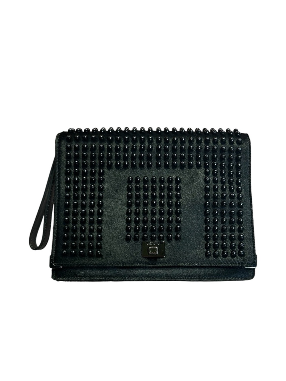 Y2K Jason Wu Calf Hair Pearl Clutch